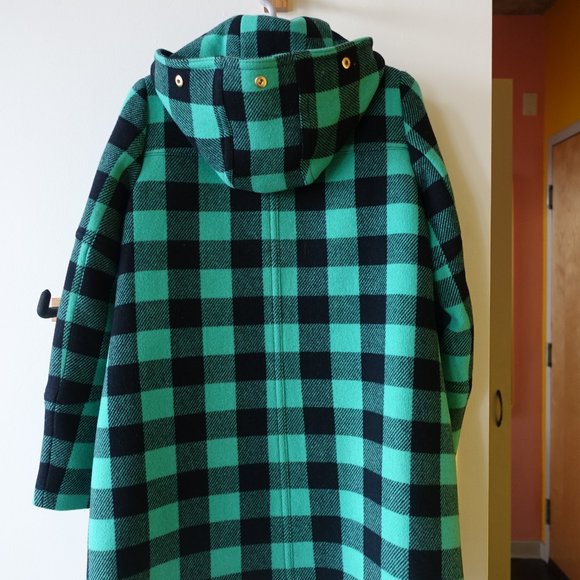 J.Crew Chateau parka buffalo check stadium-cloth wool coat XS 0 XSmall XXS 00 - Picture 15 of 16